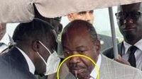 Tournée présidentielle : Ali Bongo surpris tout plein de bave à son arrivée à Mouila
