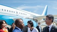 Les images de l’arrivée d’Ali Bongo en Chine pour une visite d’état de 48h

