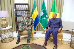 Brice Oligui Nguema en visite de travail éclair au Congo