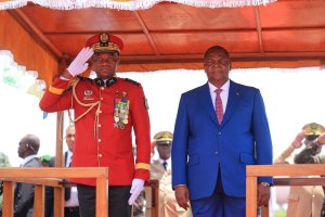 Brice Oligui Nguema en visite officielle en République Centrafricaine